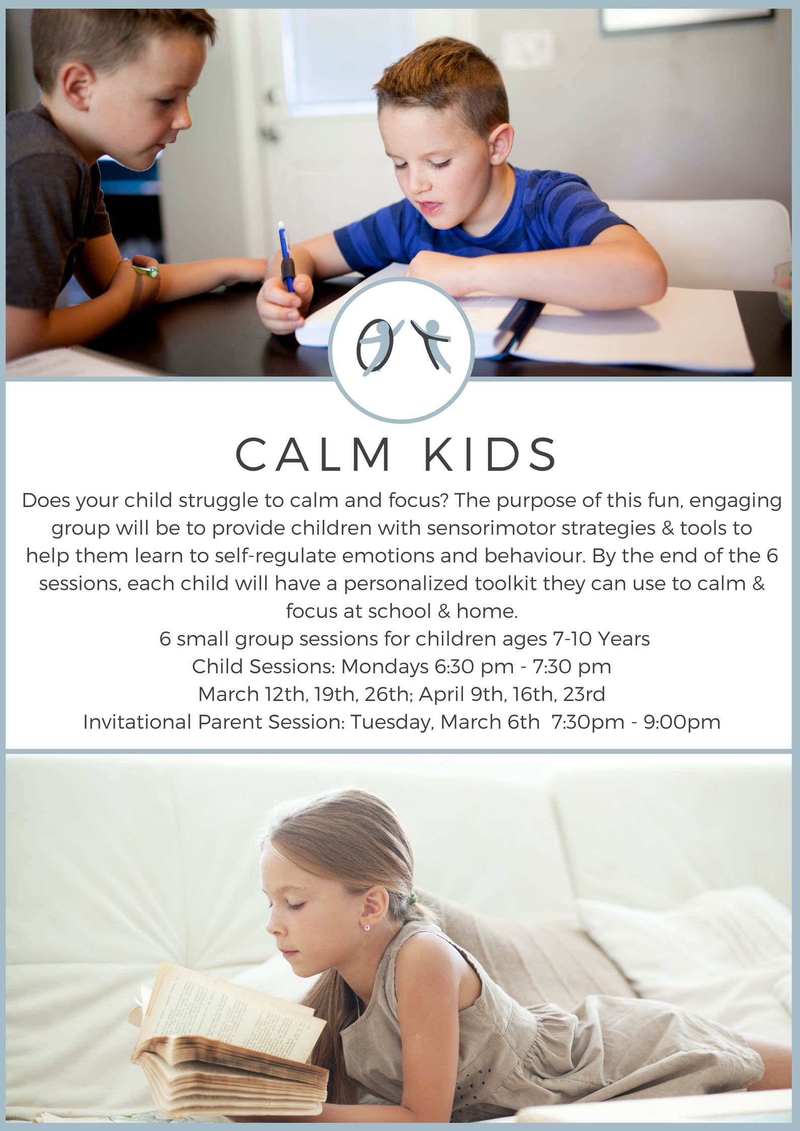 Calm Kids Group Sessions (7-10 Year Olds) - OuTcomes Therapy